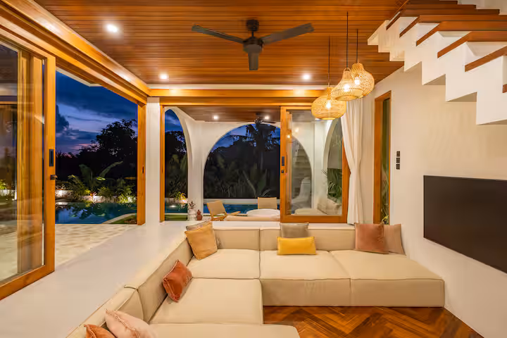 Living room 1 at Villa Vayu